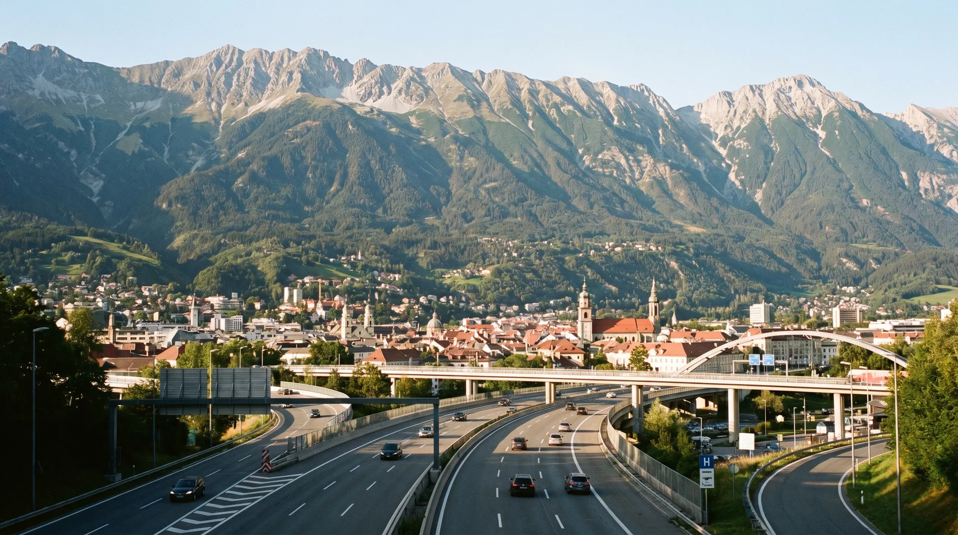 Autobahn bei Innsbruck